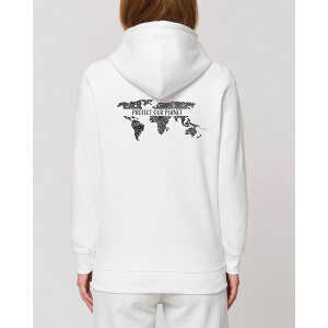 Human Family Bio Unisex Hoodie – “Shelter – Protect our Planet”