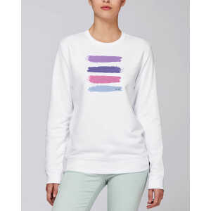 Human Family Bio Unisex Rundhals-Sweatshirt – “Araise – Acryl Stripes”