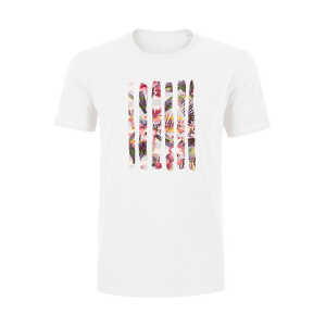 Human Family Herren Sommer T-Shirt Rolls “Floral” in weiß aus 100% Bio-Baumwolle