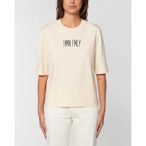 Human Family Kastenförmiges Damen T-Shirt “HMN FMLY”