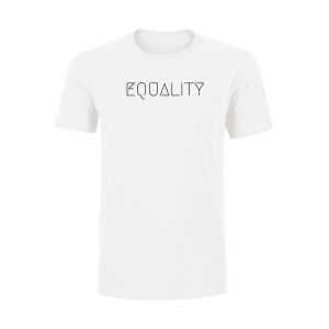 Human Family Schweres Herren T-Shirt – Rolls “Equality” aus Bio-Baumwolle