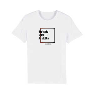 Human Family Unisex Bio T-Shirt “Maestro – Break Habits” in weiß