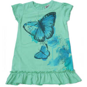 Itsus Eco Baby Kleid mit Schmetterlingsdruck