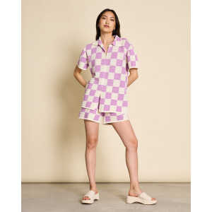 JAN N JUNE Bluse LEYRE Orchid Checked