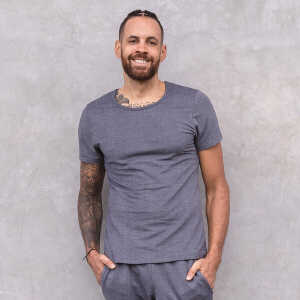 Jaya ROCKY DENIM – Bodyfitted Men`s T-Shirt für Yoga und Everyday