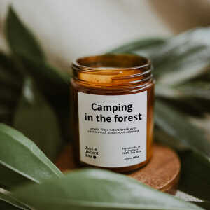 Just a decent day Camping in the forest – Duftkerze – Handmade – Sojawachs