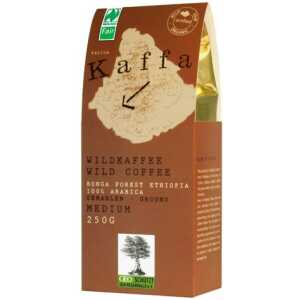 Kaffa Fairtrade Wildkaffee medium gemahlen