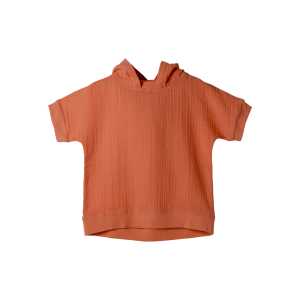 Kinder Hoodie T-Shirt – Organic by Feldman – Orange – 98-104