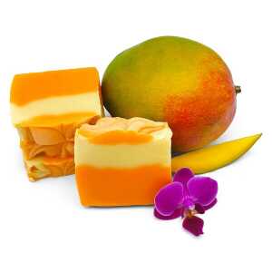 Kleine Auszeit Manufaktur Mango Kokos Seife – vegan, palmölfrei und plastikfrei