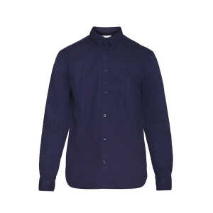 KnowledgeCotton Apparel Hemd – ALF regular crispy cotton shirt – aus Bio-Baumwolle