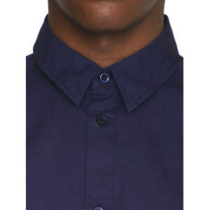 KnowledgeCotton Apparel Hemd – ALF regular crispy cotton shirt – aus Bio-Baumwolle