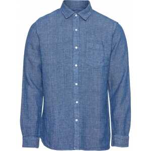 KnowledgeCotton Apparel Hemd – ELDER LS small striped linen shirt