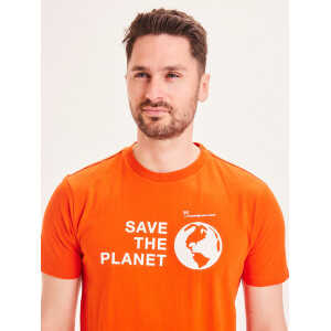KnowledgeCotton Apparel Herren T-Shirt Alder Planet reine Bio-Baumwolle