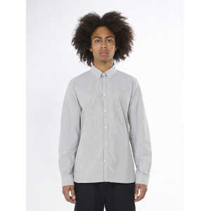 KnowledgeCotton Apparel Oxford-Hemd – Owl striped oxford custom tailored shirt – mit Bio-Baumwolle