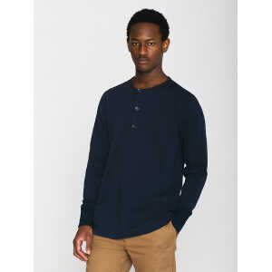 KnowledgeCotton Apparel Sweatshirt – BO long sleeve henley – aus Bio-Baumwolle