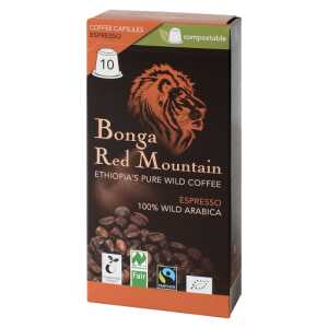 Kompostierbare Espresso Kapseln Bonga Red Mountain