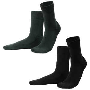 LIVING CRAFTS – Damen Socken, 2er-Pack – Grün (90% Bio-Baumwolle; 8% Polyamid; 2% Elasthan), Nachhaltige Mode, Bio Bekleidung