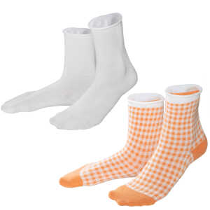 LIVING CRAFTS – Damen Socken, 2er-Pack – Mehrfarbig (98% Bio-Baumwolle; 2% Elasthan), Nachhaltige Mode, Bio Bekleidung