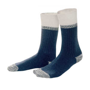 LIVING CRAFTS – Damen Socken – Blau (56% Bio-Baumwolle; 42% Bio-Wolle; 2% Elasthan), Nachhaltige Mode, Bio Bekleidung