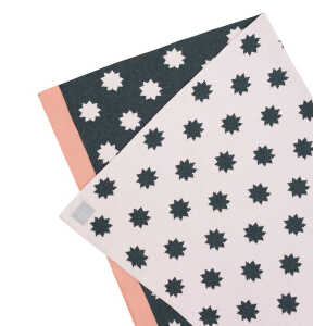 Lässig Babydecke Little Chums Stars Light Pink 100 % Bio-Baumwolle 70 x100 cm