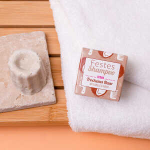 Lamazuna Festes Shampoo für trockenes Haar // Vanille-Kokos