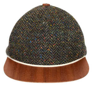 Lou-i Tweed Cap mit edlem Holzschild Made in Germany – Sehr bequeme Wintercap