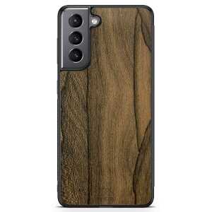 MMORE Handyhülle aus Holz – Ziricote / Schwarz für iPhone, Samsung, Huawei