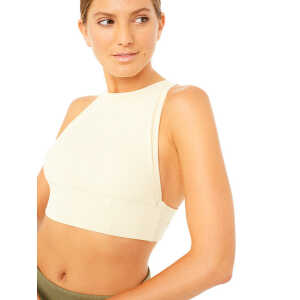 Mandala Yoga Top – Ribbed Bralett – aus Bio – Baumwolle