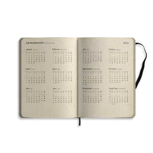 Matabooks Nachhaltiger A5 Kalender Samaya 2024 Farbe: Poppy White (DE/EN)