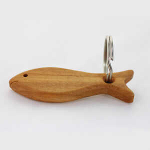 Mitienda Shop Schlüsselanhänger aus Holz “Fisch”