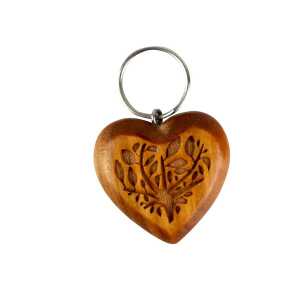 Mitienda Shop Schlüsselanhänger aus Holz Herz & Baum des Lebens