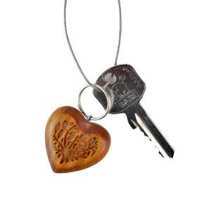 Mitienda Shop Schlüsselanhänger aus Holz Herz & Baum des Lebens