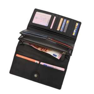 MoreThanHip Damen RFID Portemonnaie Brieftasche Ökoleder – Derby