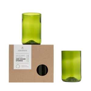 Originalhome Upcycling-Glas 2er-Set in 2 Größen und 2 Farben