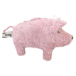 PAT & PATTY Greifling mit Rassel “Schwein” rosa , 100 % Baumwolle-kbA