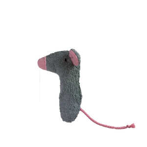 PAT & PATTY Kuscheltier Greifling mit Rassel “Maus” , 100 % Baumwolle-kbA
