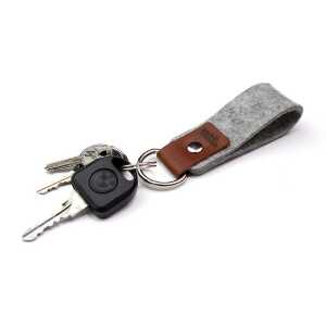 Pack & Smooch Schlüsselanhänger SELBY aus 100% Merino Wollfilz (Mulesing-frei) und Leder