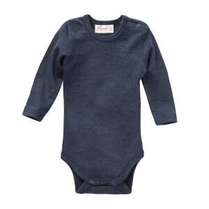People Wear Organic Baby Langarm-Body Bio-Wolle/Seide