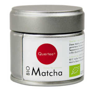 Quertee Japan Bio Matcha Pulver – Original Japan Matcha Tee – Premiumqualtiät – 30 g Dose