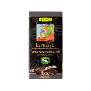 RAPUNZEL Bio-Schokolade mit Espressobohnensplitter, zartbitter, 51% Kakao, 80 g