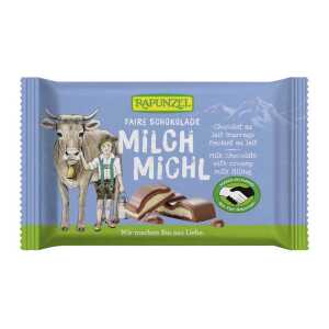 RAPUNZEL Bio-Schokolade mit Milchfüllung “Milch Michl”, 100 g