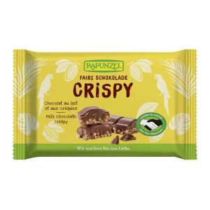 RAPUNZEL Bio-Vollmilch-Schokolade “Crispy”, 100 g