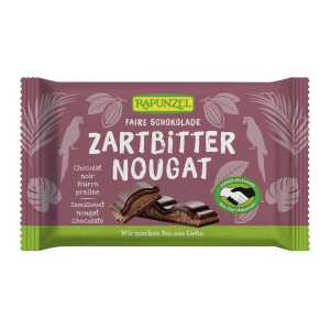 RAPUNZEL Bio-Zartbitter-Nougat-Schokolade, 100 g