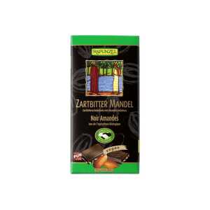 RAPUNZEL Bio-Zartbitter-Schokolade mit Mandelstückchen, 80 g