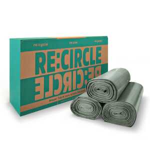 RE:CIRCLE 120L recycelte Müllsäcke – 3×25 Stück, 100% Recycelt