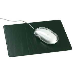 Recyclingleder-Mousepad, schwarz 24 x 19,5 cm