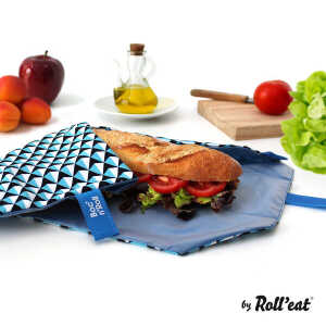 Roll’eat Lunchbox, Sandwichtüte eixample / blau