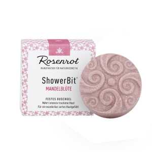 Rosenrot Naturkosmetik ShowerBit – festes Duschgel Mandelblüte – 60g