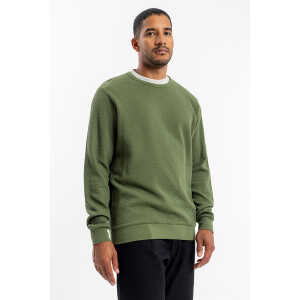 Rotholz Waffel Sweatshirt aus Bio-Baumwolle