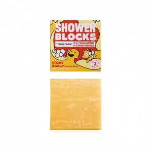 Shower Blocks 2in1 Shampoo & Spülung – Ingwer & Honig für juckende Kopfhaut